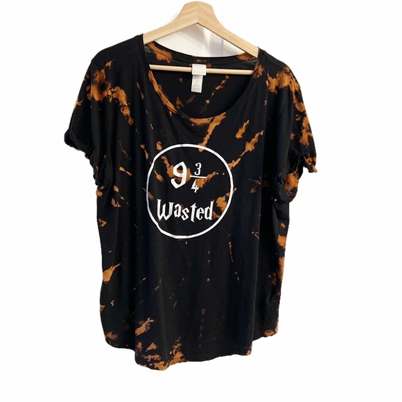 H&M Tops - L - H&M - Harry Potter, 9 3/4’s Wasted Black, T Shirt